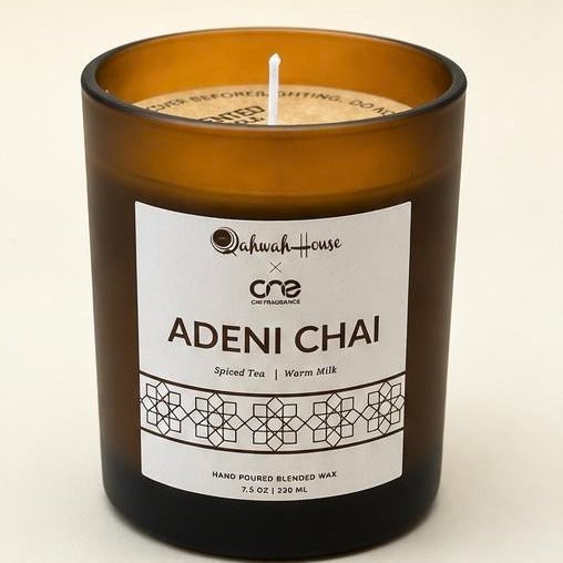 Adeni Chai Scented Candle - Spiced Tea, Warm Milk Fragrance CN1 Fragrance