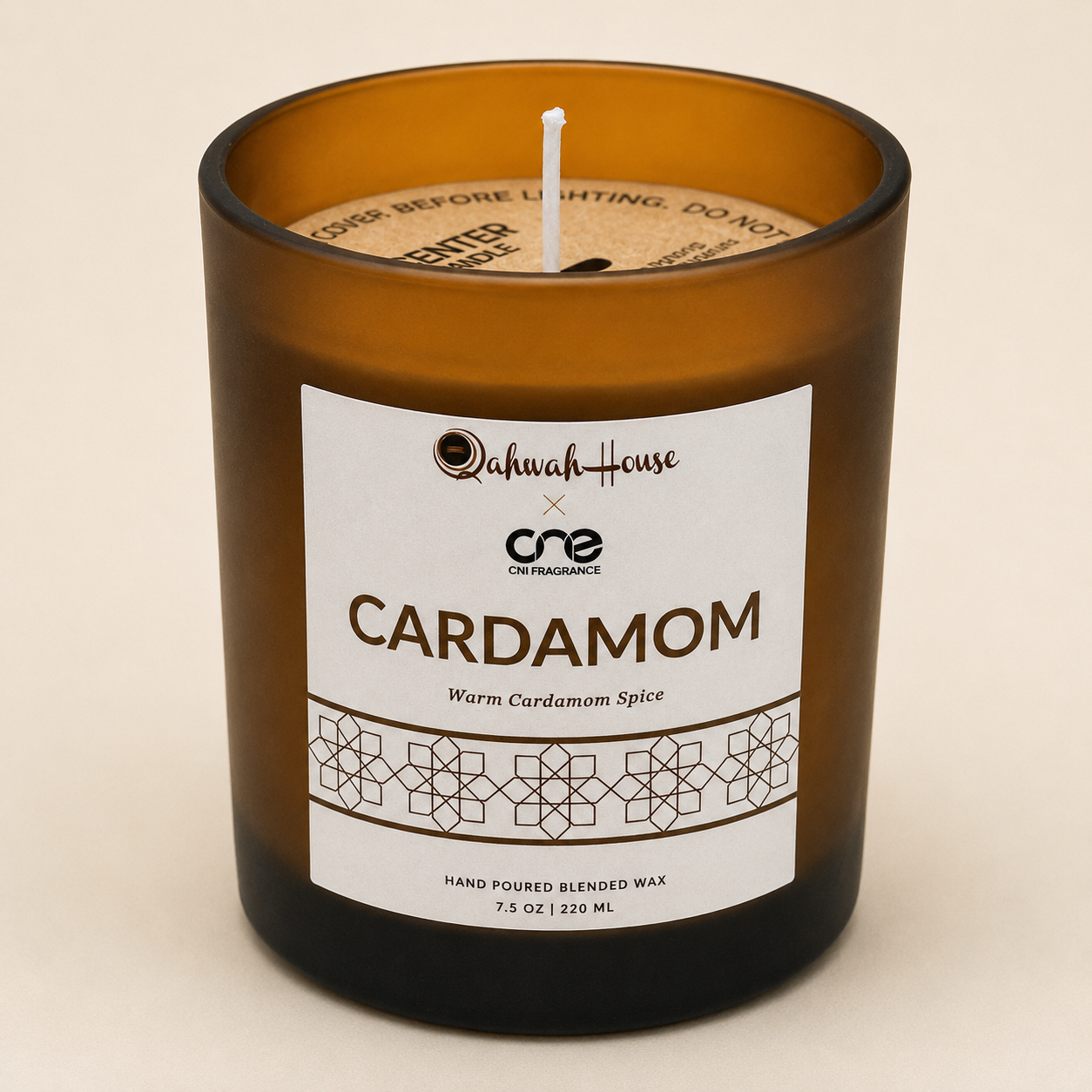 Cardamom Scented Candle - Warm Spiced Cardamom Scent CN1 Fragrance