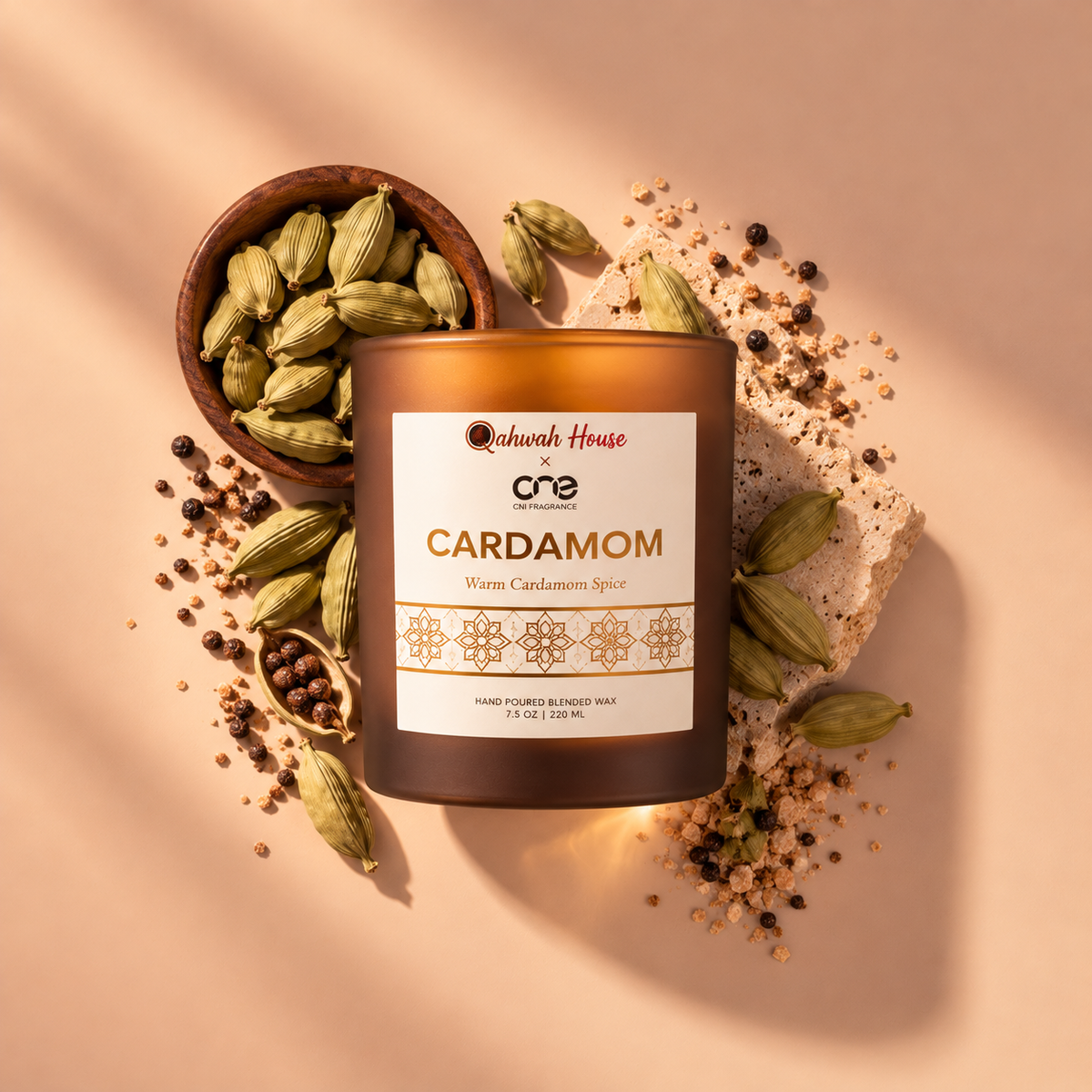 Cardamom Scented Candle - Warm Spiced Cardamom Scent CN1 Fragrance